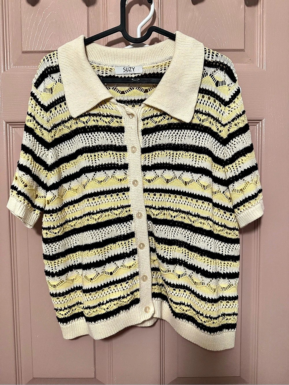 2 for $25 Suzy Shier Striped Cotton Polo Sweater XXL Like New